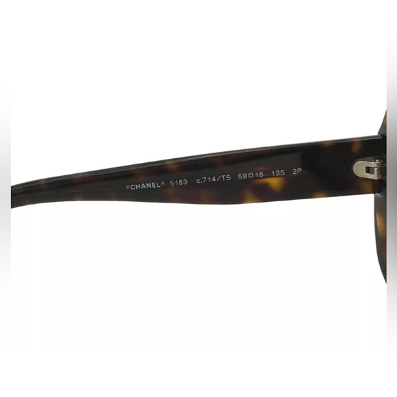 CHANEL 5183 CC Logo Eyewear Sunglasses Brown - Picture 6 of 7